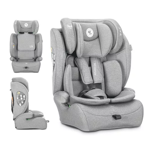 Lorelli Adventure autósülés i-Size 76-150cm - Grey (doboz nélküli)