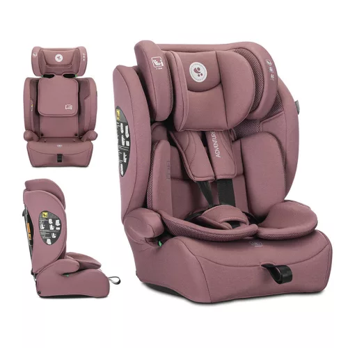 Lorelli Adventure autósülés i-Size 76-150cm - Pink (doboz nélküli)