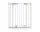 Dreambaby Ava Slimline biztonsági ajtórács 61-68 cm - fehér