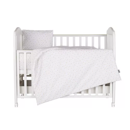 Chipolino 5 részes ágynemű garnitúra - Beige stars