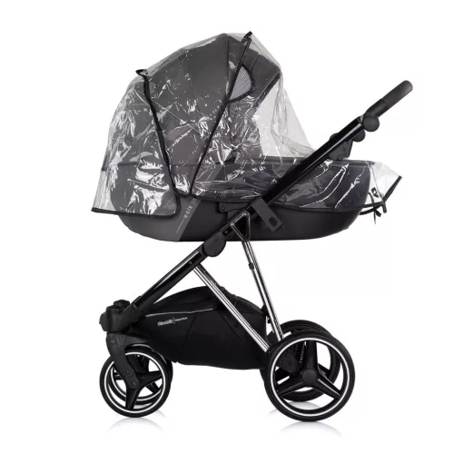 Chipolino Imperium 3 az 1-ben újszülött babakocsi - Charcoal
