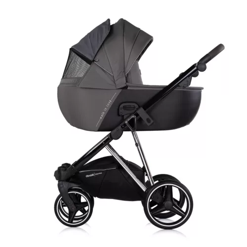 Chipolino Imperium 3 az 1-ben újszülött babakocsi - Charcoal