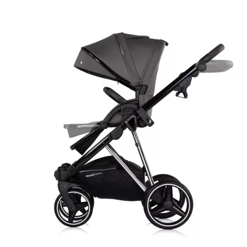 Chipolino Imperium 3 az 1-ben újszülött babakocsi - Charcoal