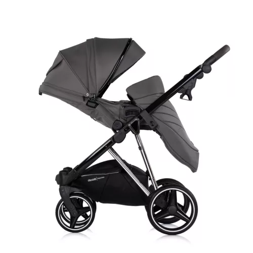 Chipolino Imperium 3 az 1-ben újszülött babakocsi - Charcoal