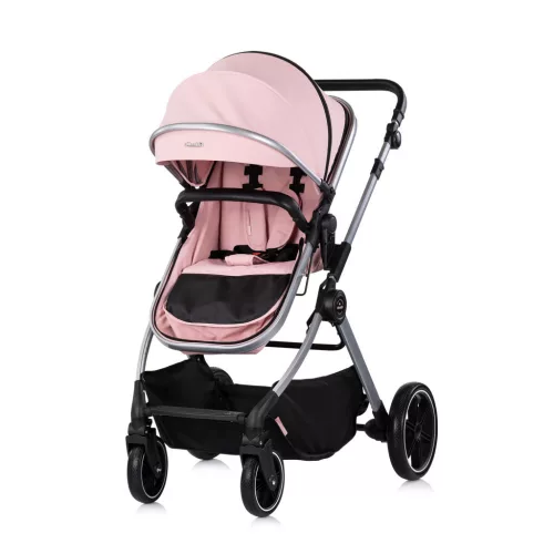 Chipolino Pearl babakocsi 2:1-ben mózessé alakítható sportrésszel - Powder pink