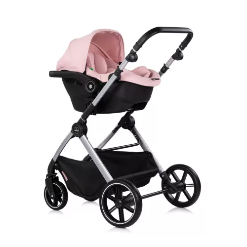 Chipolino Pearl babakocsi 2:1-ben mózessé alakítható sportrésszel - Powder pink