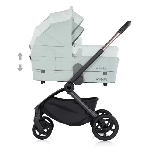 Chipolino Winner 2in1 újszülött babakocsi 22 kg-ig - Matcha