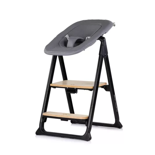 Chipolino Quatro többfunckiós etetőszék - charcoal