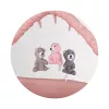 Chipolino Luna multifunkciós utazóágy - pink powder