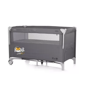 Chipolino Relax Tiger multifunkciós utazóágy - charcoal