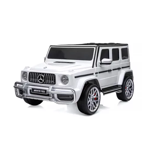 Chipolino Mercedes AMG G63 elektromos autó 2 üléssel - white leather