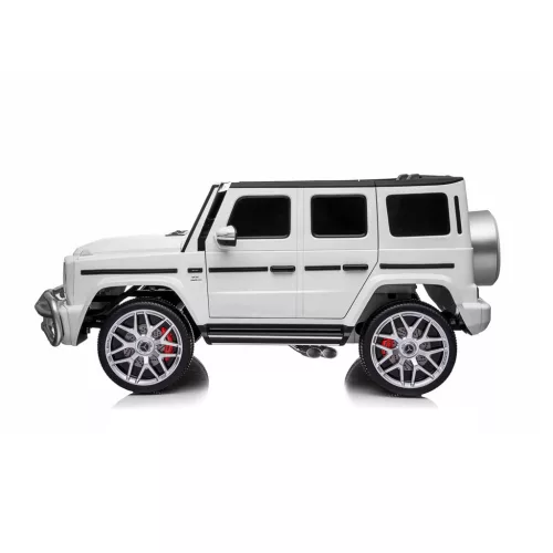 Chipolino Mercedes AMG G63 elektromos autó 2 üléssel - white leather
