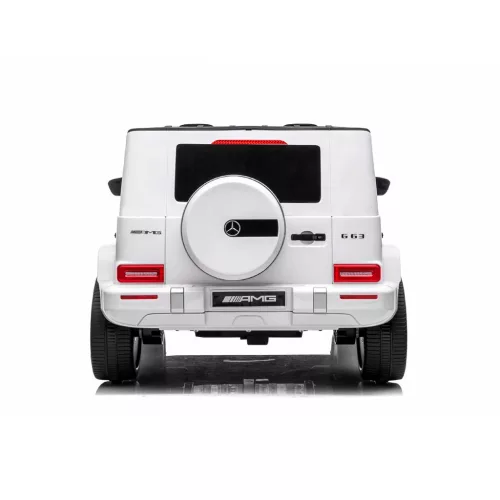 Chipolino Mercedes AMG G63 elektromos autó 2 üléssel - white leather