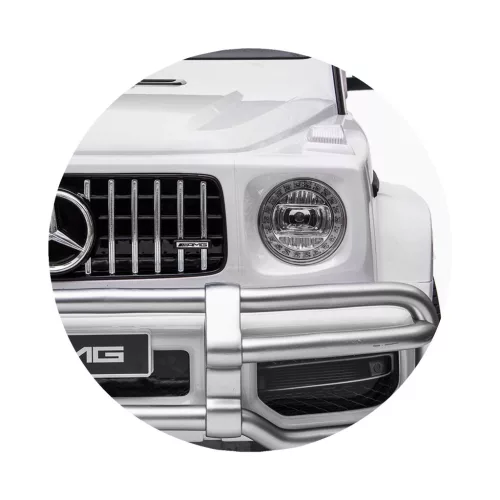 Chipolino Mercedes AMG G63 elektromos autó 2 üléssel - white leather