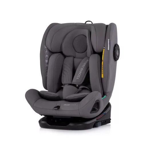 Chipolino Techno iGrow autósülés Isofix 40-150cm - charcoal