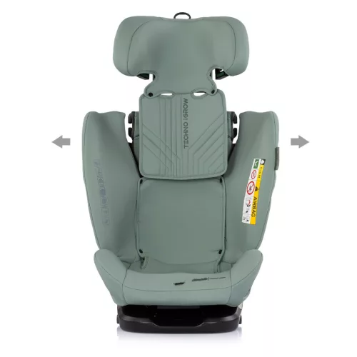 Chipolino Techno iGrow autósülés Isofix 40-150cm - matcha