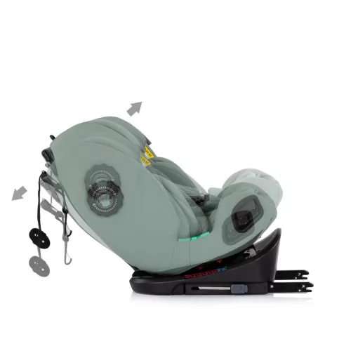 Chipolino Techno iGrow autósülés Isofix 40-150cm - matcha