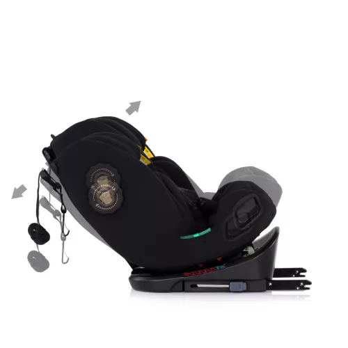 Chipolino Techno iGrow autósülés Isofix 40-150cm - noir