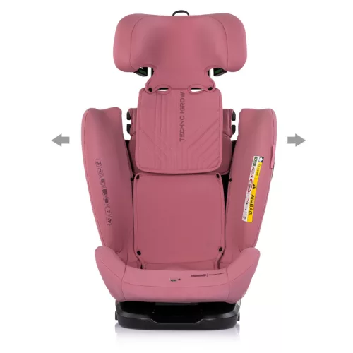 Chipolino Techno iGrow autósülés Isofix 40-150cm - powder pink