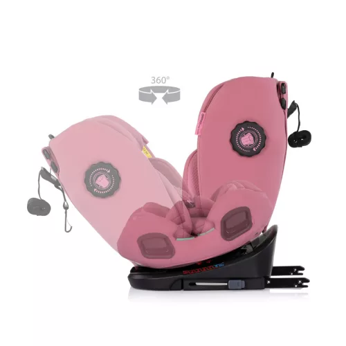 Chipolino Techno iGrow autósülés Isofix 40-150cm - powder pink
