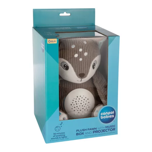 Canpol babies 3az1-ben, zenélő, plüss őzike, éjszakai fénnyel