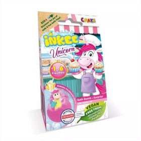 Inkee: Vegán fürdőbomba unikornis figurával - banán illatú   Inkee: Vegán fürdőbomba unikornis figurával - banán illatú