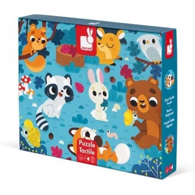 JANOD - Tapintós puzzle - Erdei állatok 20 db-os