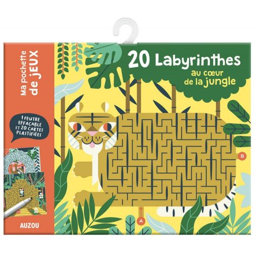AUZOU - Újrahasználható labirintus feladatkártyák