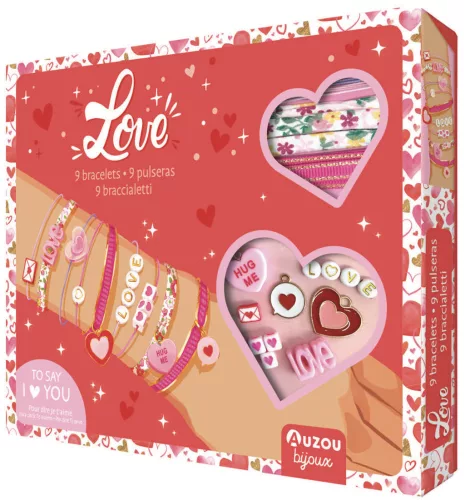Ékszerkészítő készlet, Szivecskék Auzou