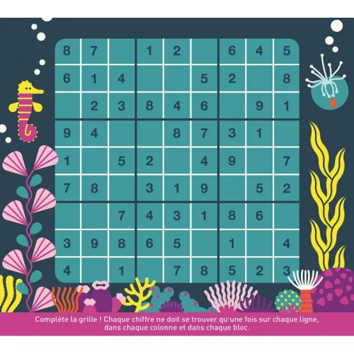 Letörölhető fejtörő feledatkártyák, A tenger alatt Auzou