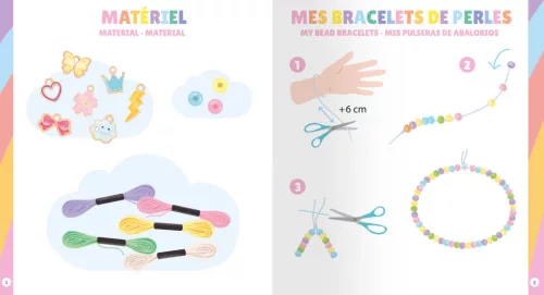 Ékszerkészítő készlet, Szivárványos ékszerek Auzou