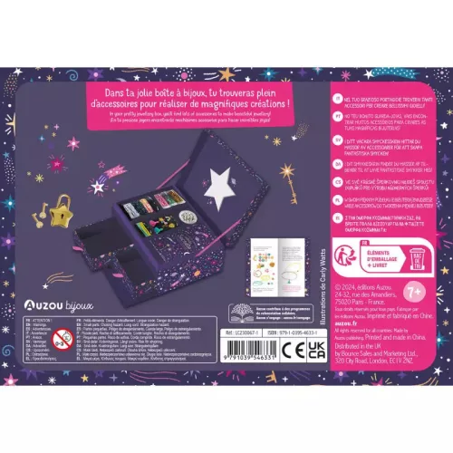 Titkos ékszertartó doboz, ékszer készítő készlet Auzou