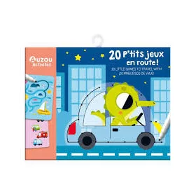 Letörölhető fejtörő feladatkártyák, Utazások Auzou