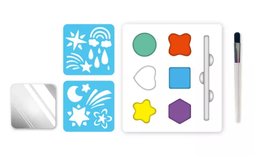 Arcfestő készlet stencillel, Csillagok  Avenir