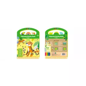   Színező könyv fejlesztő feladatokkal, 6 db színes ceruzával Avenir