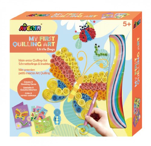 Avenir - Üdvözlő kártya készítés quilling technikával