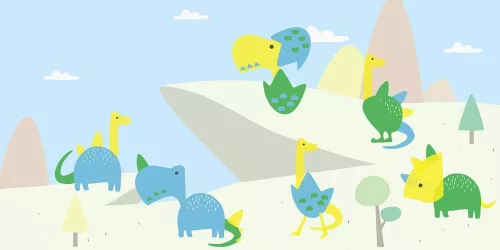 Nyomda készlet képekkel Dinók Avenir Kids