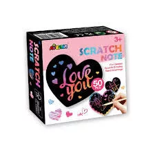 Szív alakú karckép jegyzettömb Avenir