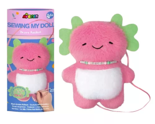 Varrható plüss nyaklánccal, Axolotl Avenir