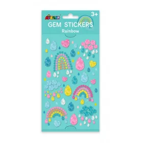 Csillogó kövek matrica készlet, Szivárványok Avenir