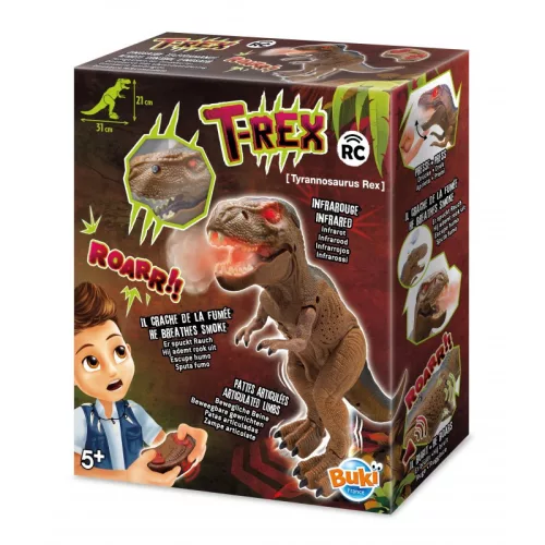 Távirányítós T-Rex füst és fény efekttel BUKI