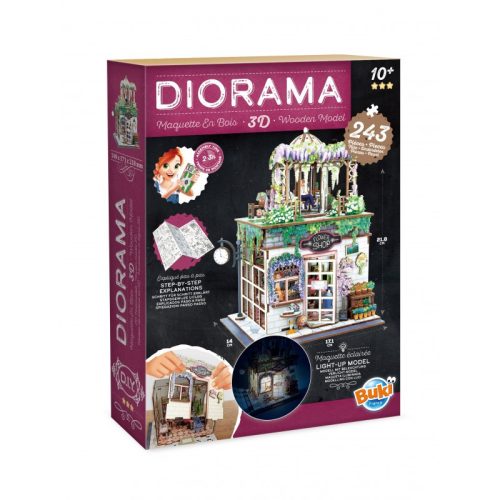 Dioráma 3D puzzle, Virágbolt BUKI