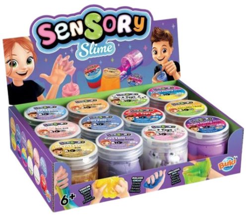 Szenzoros slime tégelyben, többféle BUKI