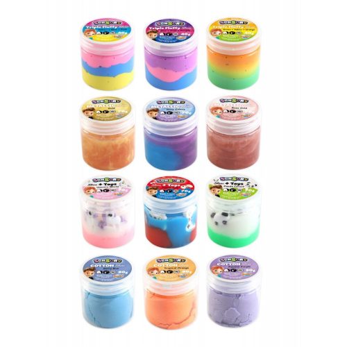 Szenzoros slime tégelyben, többféle BUKI