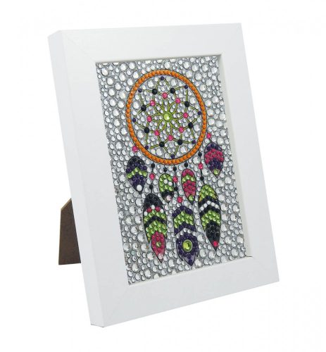 Strasszkép készítő fa képkerettel-Álomfogó BUKI