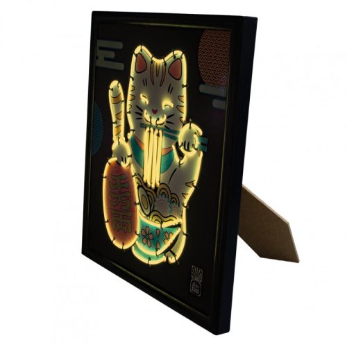 Neon kép készítő szett, Maneki-neko az integető macska BUKI