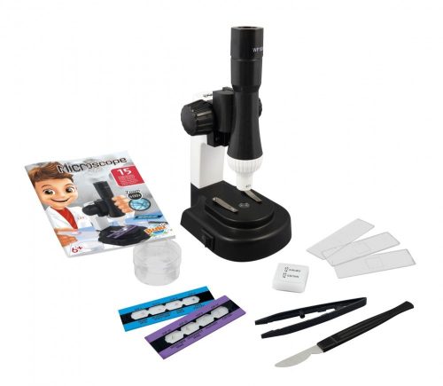 BUKI - Mikroszkóp - 15 kísérlettel - tudományos készlet