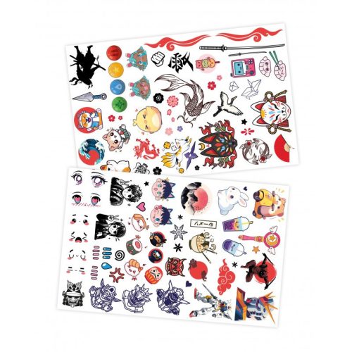 Lemosható tetoválás, Manga és Kawaii minták BUKI