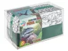 Moxy dinoszauruszos kiszínezhető tolltartó 6 db filctollal Grafix
