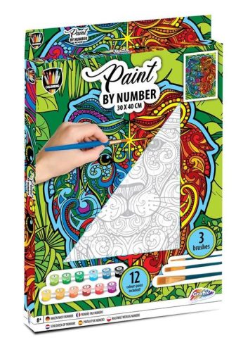 Moxy festés számok szerint oroszlán 30x40cm Grafix